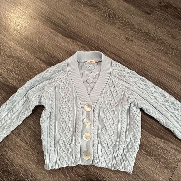 Faherty Julianne Cable Knit Cardigan - Picture 2 of 8